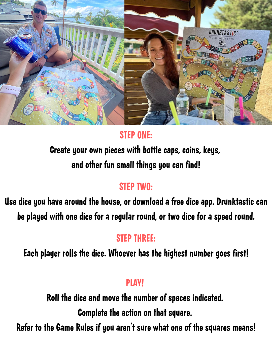 Drunktastic Board Game